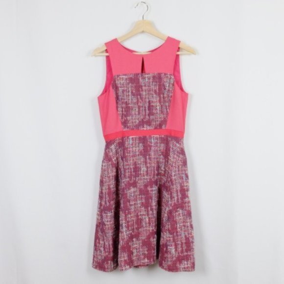 Peter Som Contrast Tweed Dress - Picture 2 of 8